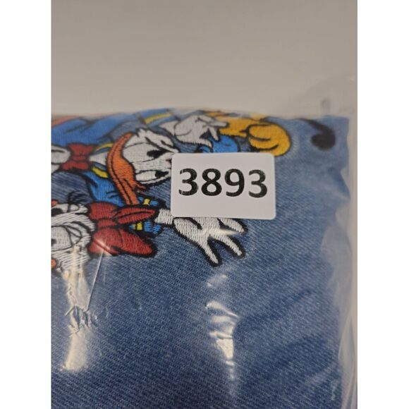 Disney Store VTG Denim Jean Jacket Blue Trucker Sz XL Mickey Friends Heavyweight - Picture 12 of 13